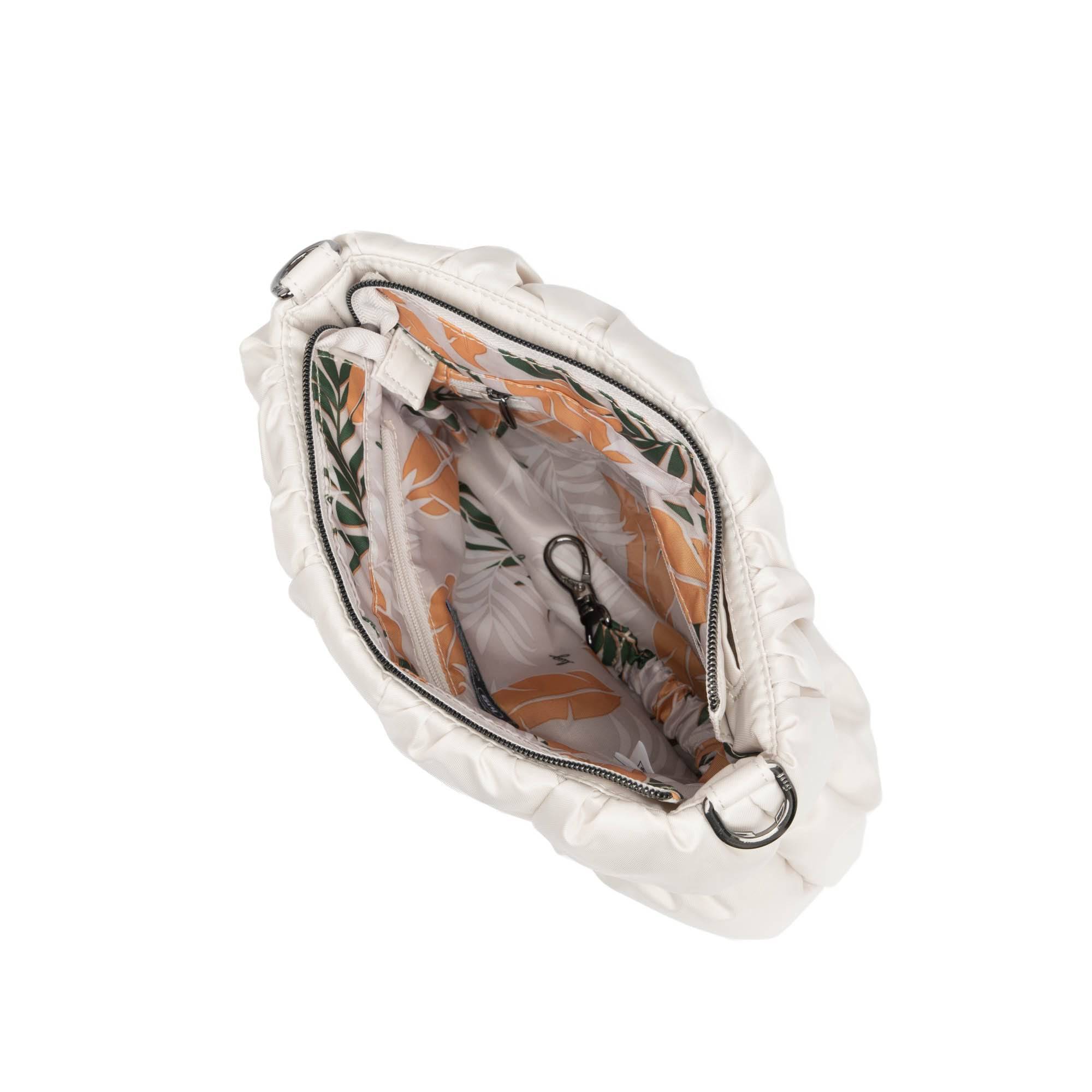 Flounce Ruched Crossbody Bag - PEBBLE - Flounce_Pebble_05